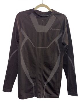 K-Way Men's Slim Bamboo Charcoal Thermaskins Baselayer Long Sleeve Shirt L/XL